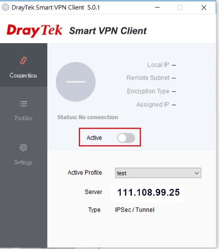 draytek smart vpn client won t connect